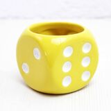 Dice Shaped Ceramic Pot