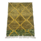 Small green Moroccan rug
