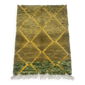 Small green Moroccan rug