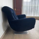 Sofa set + armchair + footrest Jean Prévost – 1970s