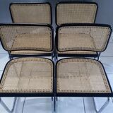 Suite 6 chairs Cesca B32 by Marcel Breuer 1998