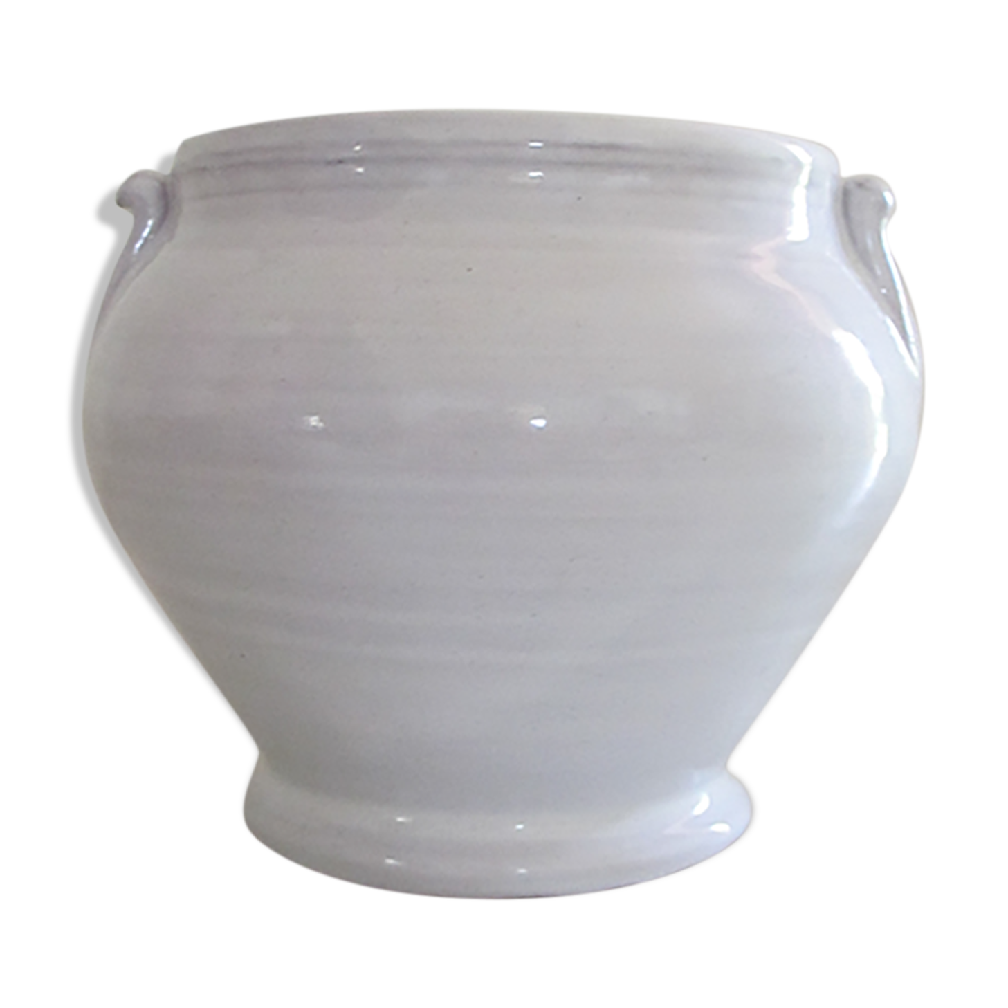 Enamelled earthenware jar