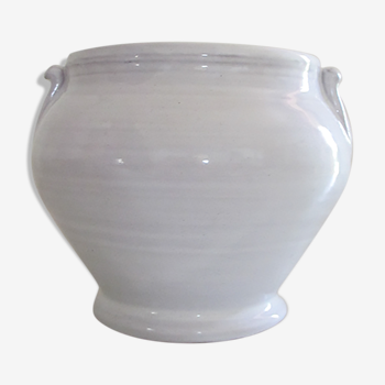 Enamelled earthenware jar