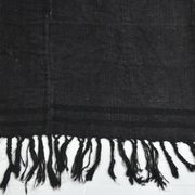 5x7 Grey & Black Striped Vintage Kilim Rug, 155x229Cm