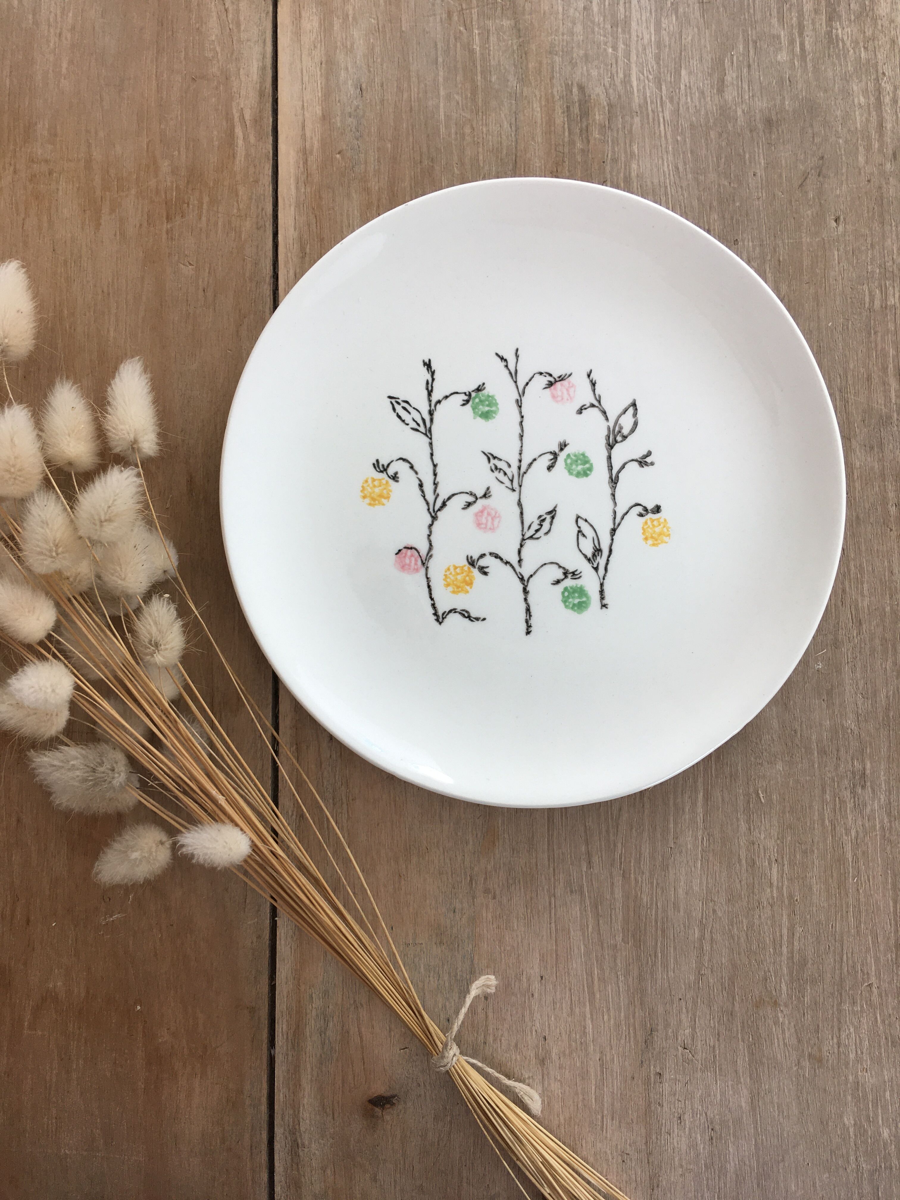 Dessert plates Gien "Marie-Claire"