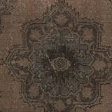 Vintage Turkish rug from Oushak, hand-woven 115x383 cm