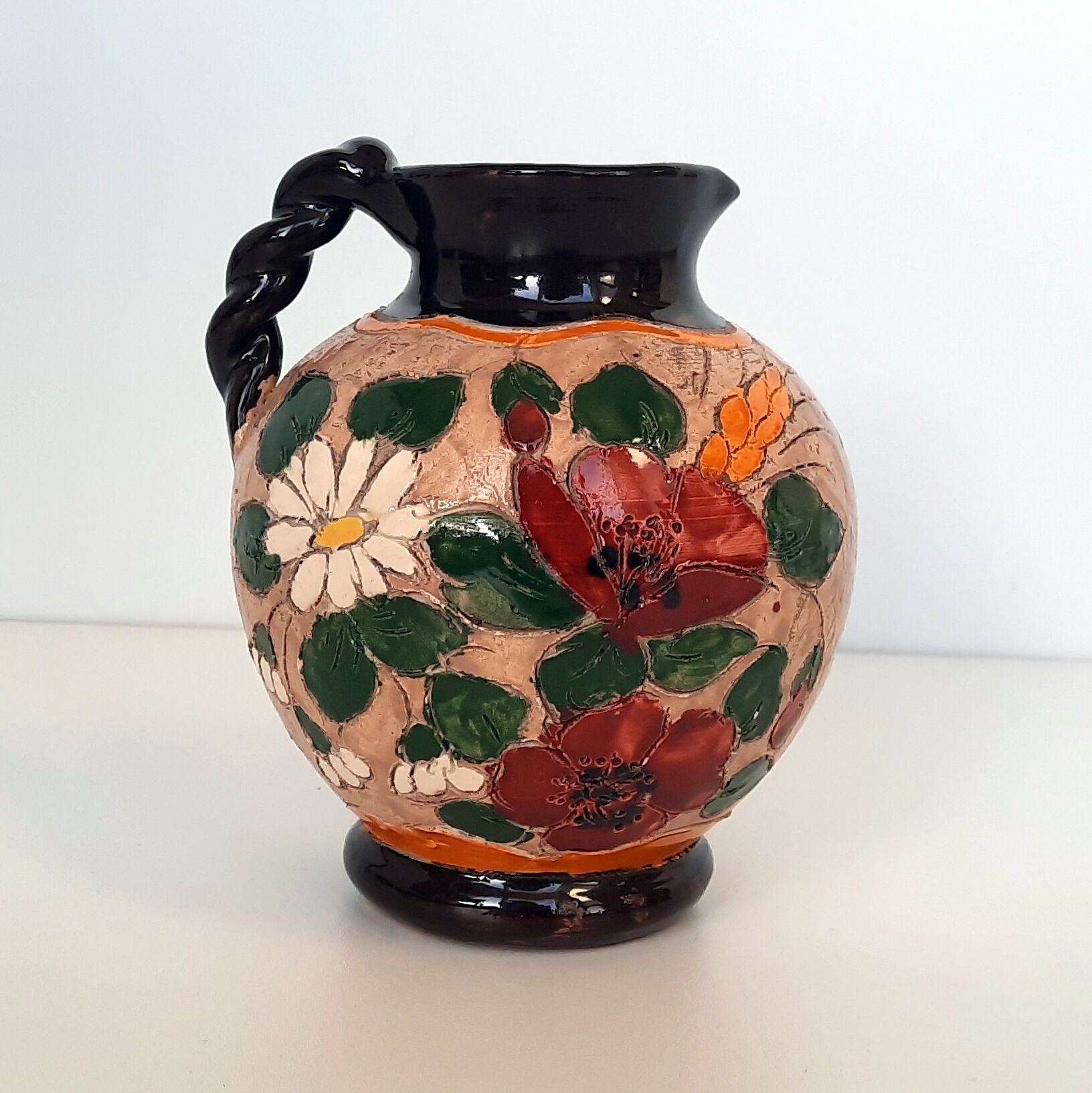 Vallauris ceramic vase signed Jérôme Massier