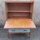 Secretary desk, drawers, vintage, refurbished, 60s