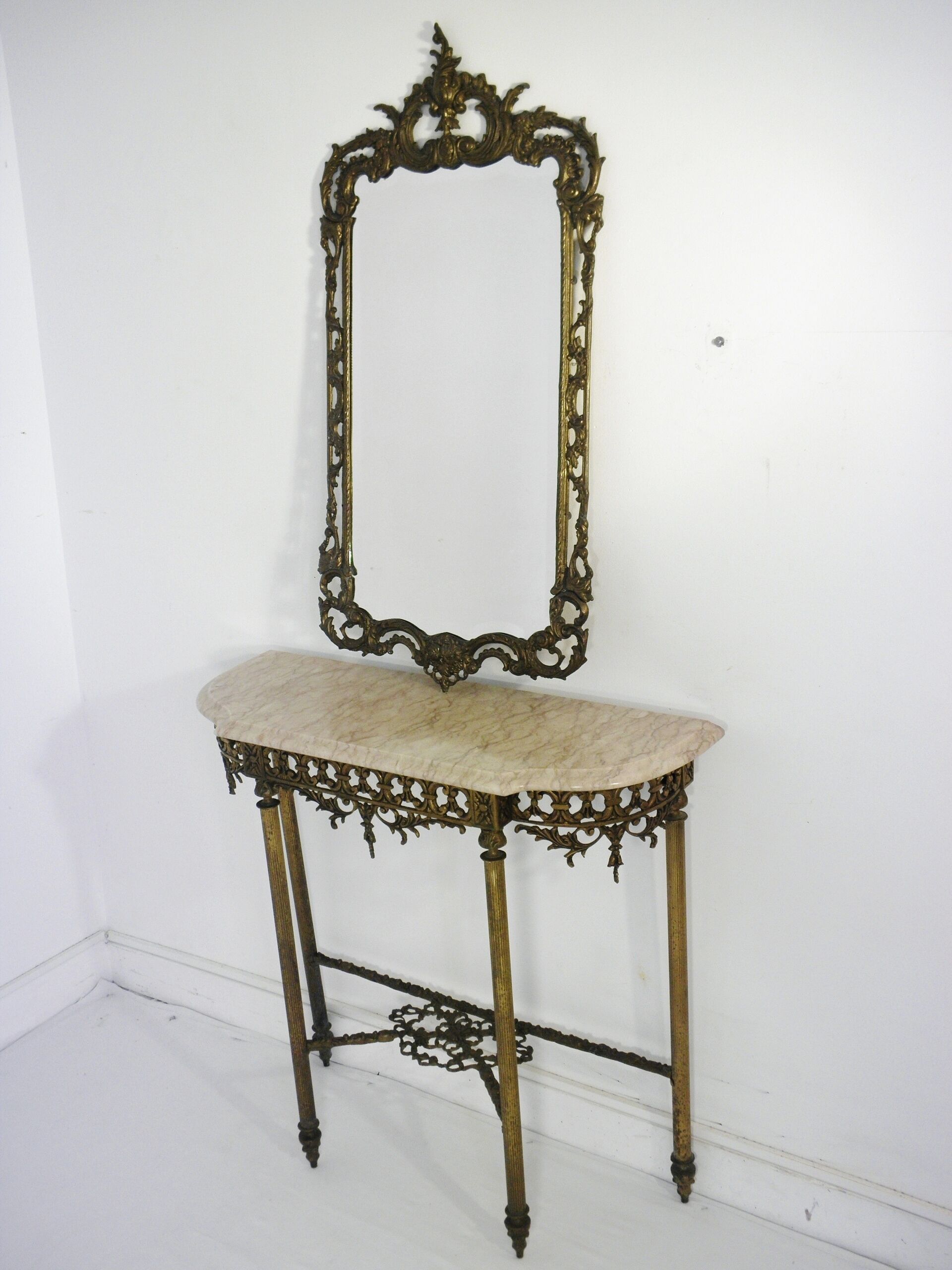 Console table and its mirror