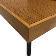 Lit d'appoint vintage en bouleau design métal années 60