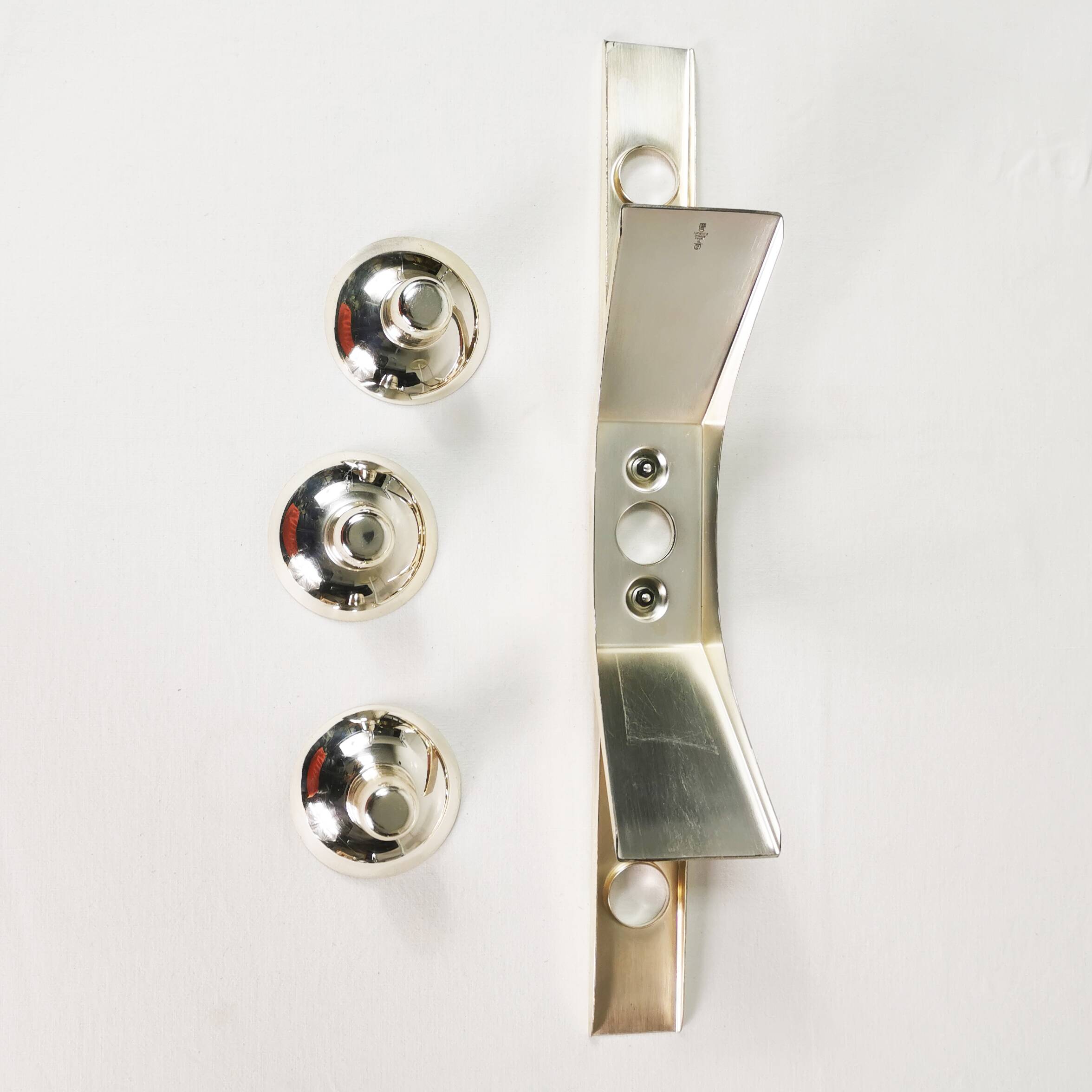 Mid Century Candlestick, WMF, designed by Kurt Radke, 1960s.