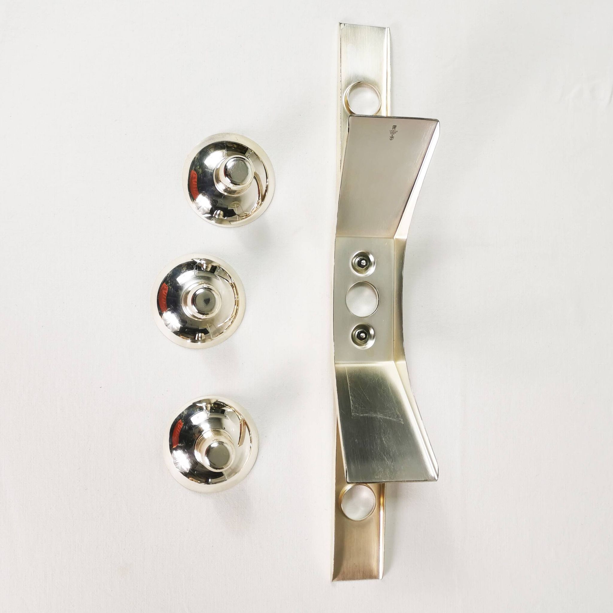 Mid Century Candlestick, WMF, designed by Kurt Radke, 1960s.