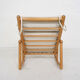 Scandinavian modern birch spindle rocking lounge chair, 1960’s