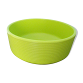Pot for terracotta anise-green floral composition