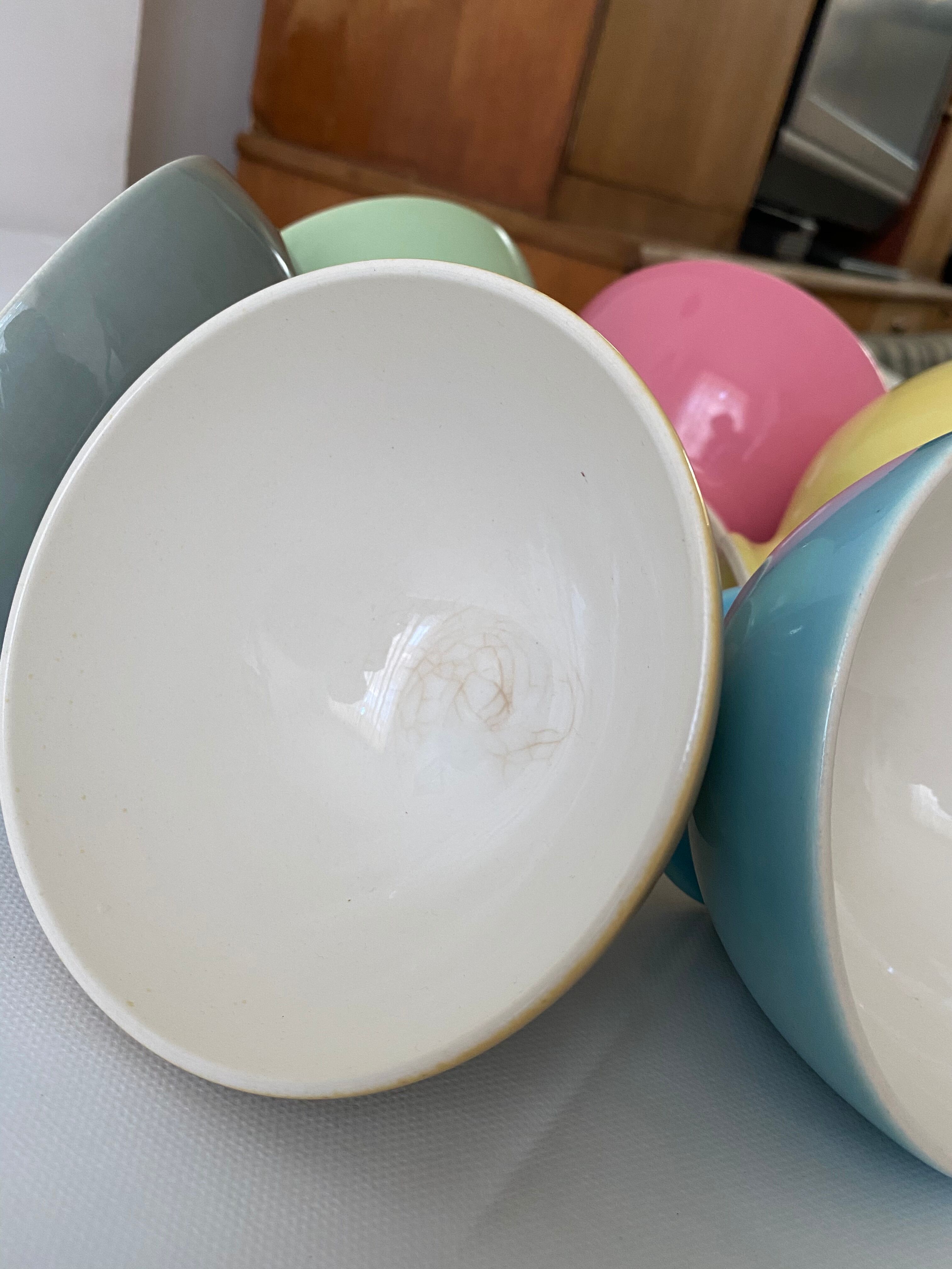 Set of 6 old Boch Brothers bowls