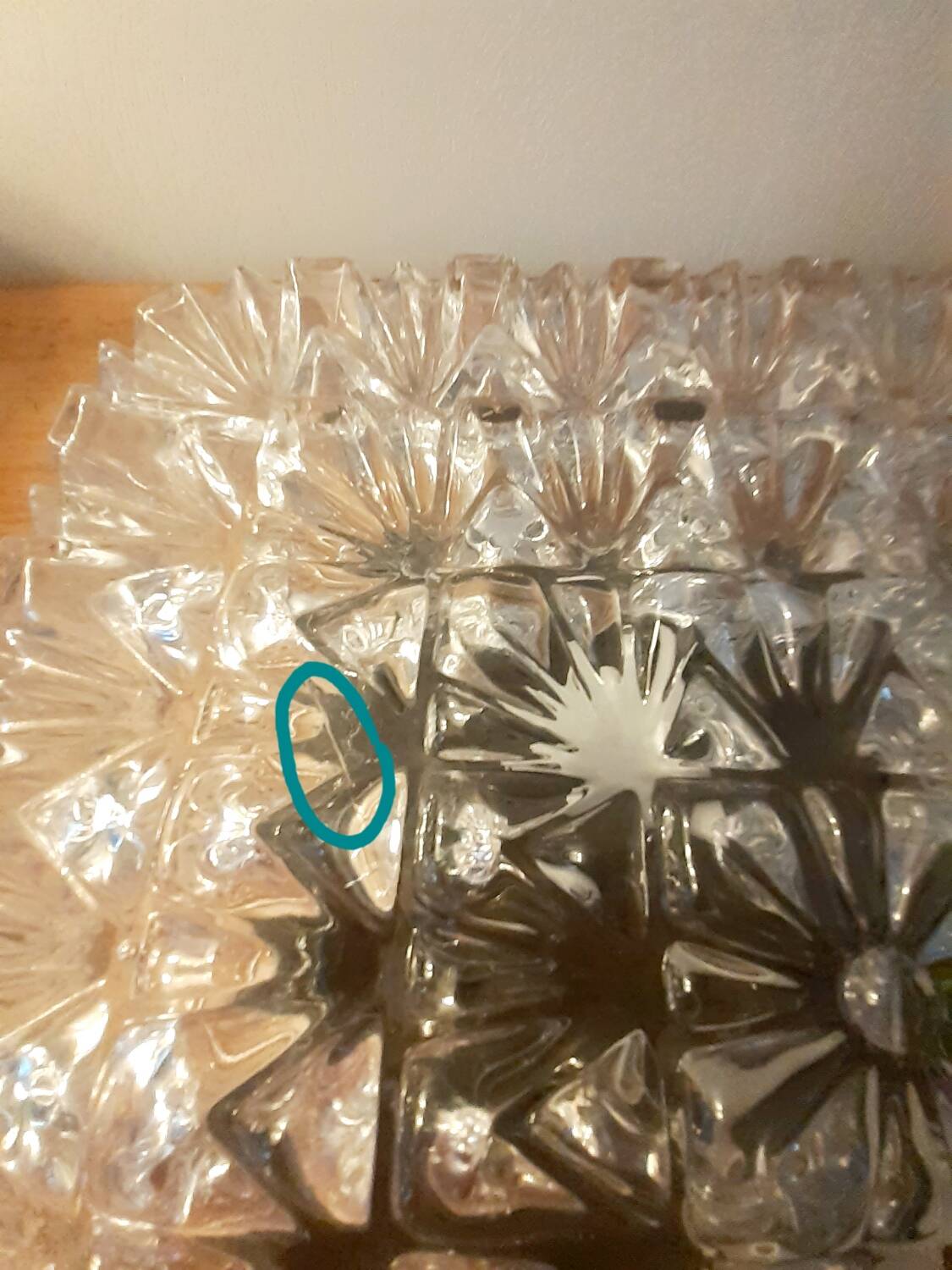 Plafonnier en verre XXL