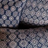 Navy blue and pink Kachin cushion cover (RIDA)