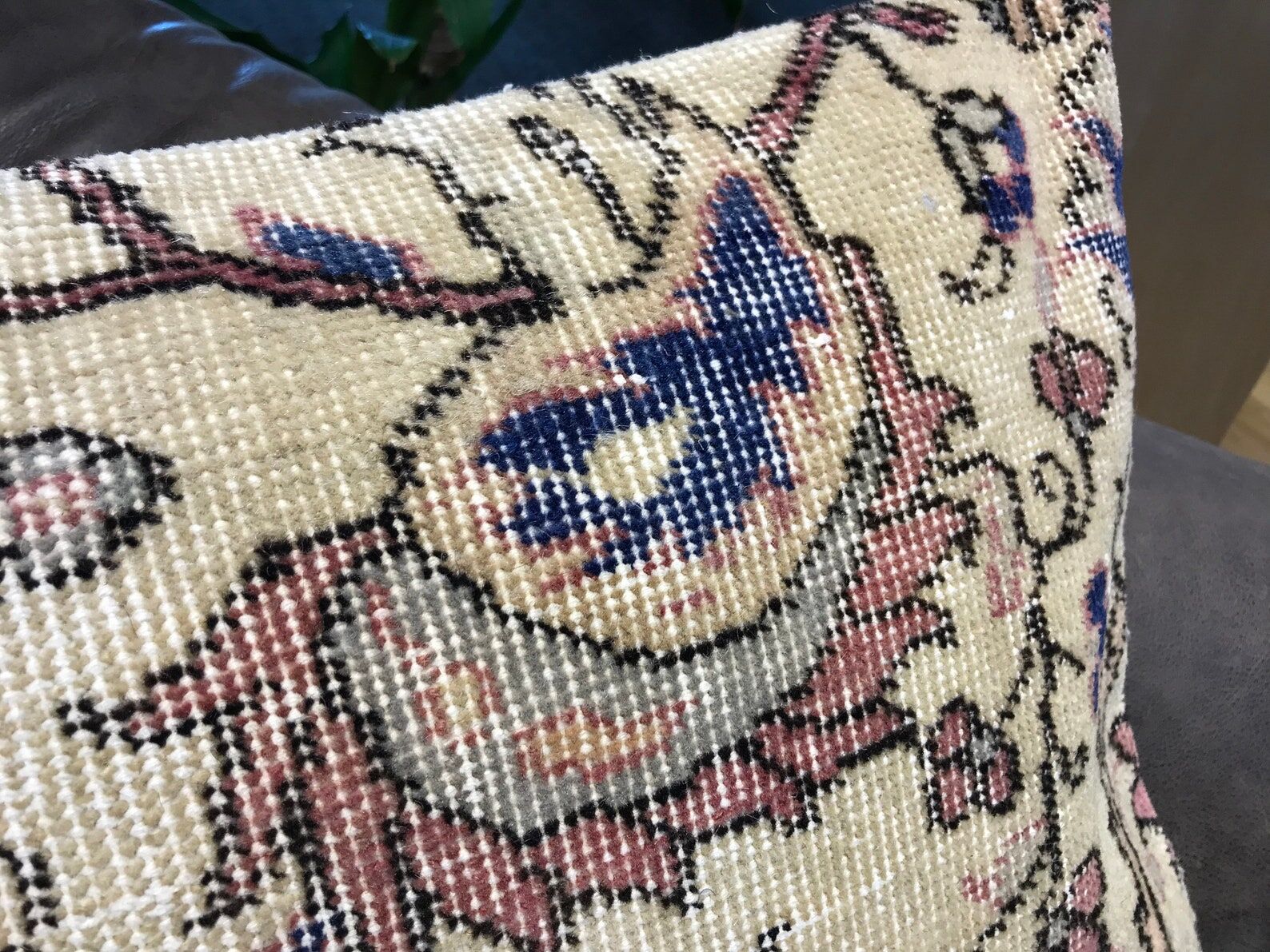 Handmade Floral Turkish Cushion Cover 40x60cm