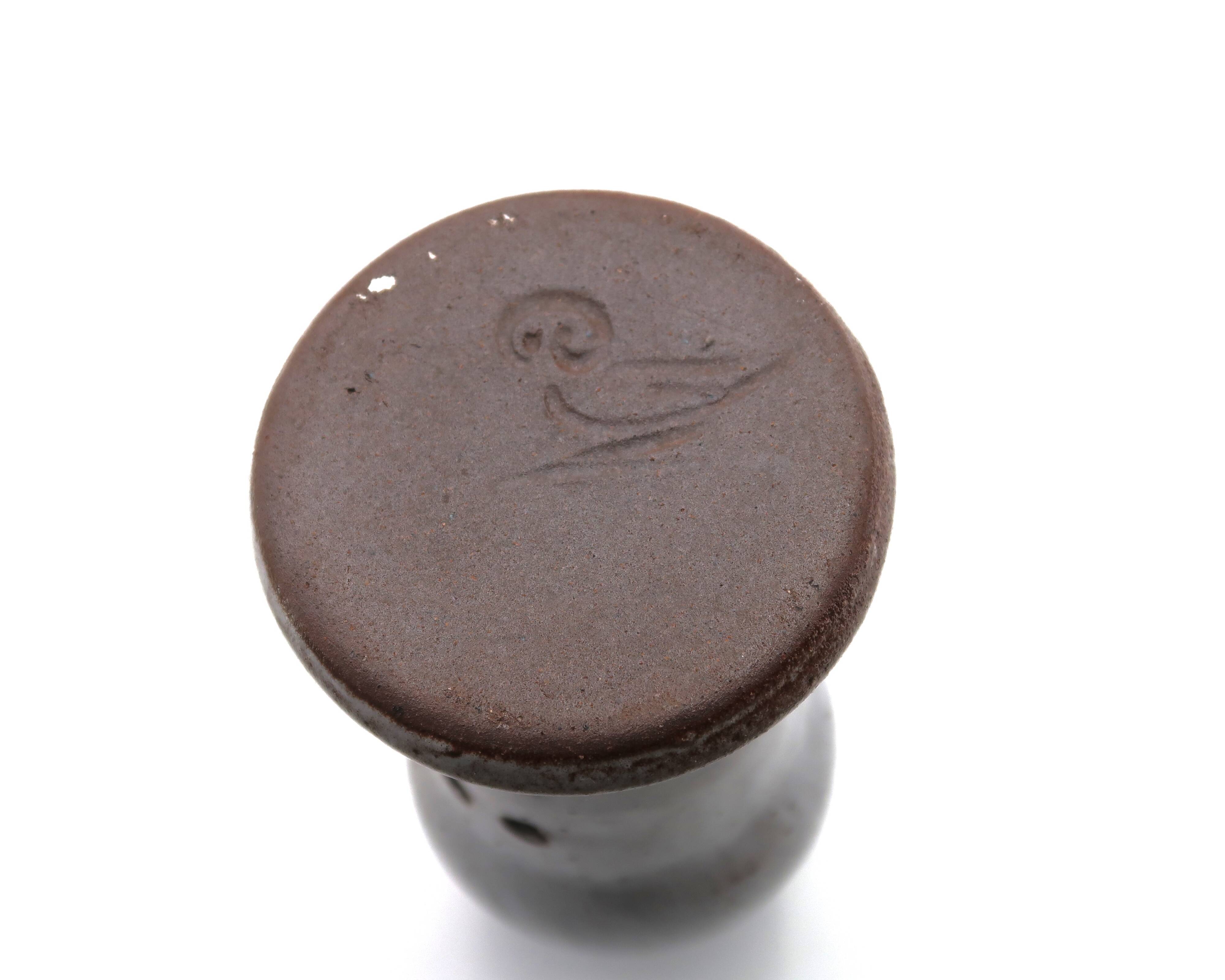 Ceramic candle holder by Jeanne and Norbert Pierlot, 1970s