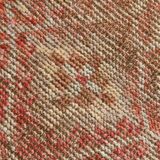 3x10 Turkish Pale Red & Beige Vintage Runner Rug, 90x303Cm