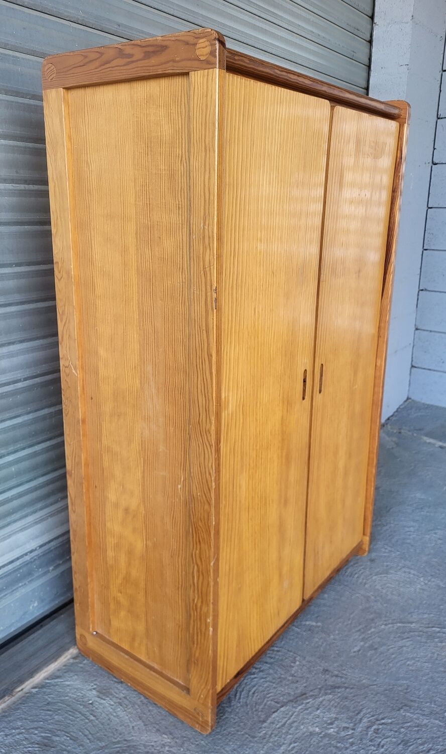 Vintage wardrobe in solid wood