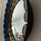 Vintage ceramic witch eye mirror