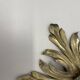 35cm handmade Brass Floral Theatre Wall Ceiling Light, Italy 1970