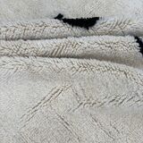 Large modern Berber beni ourain carpet new 190x280 cm