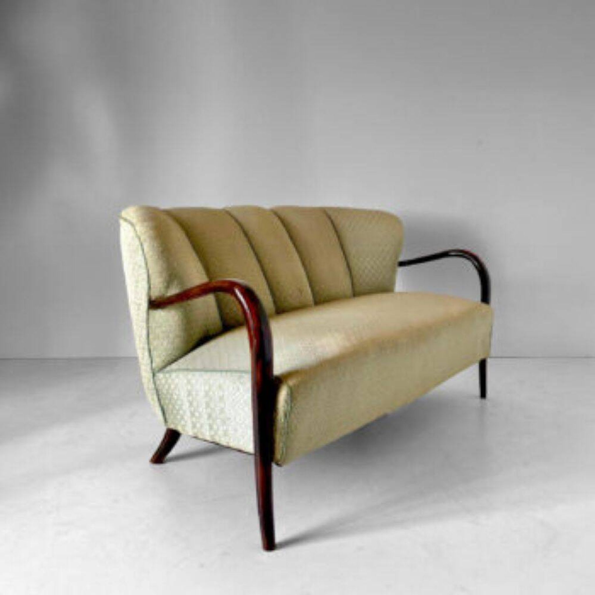 Art Deco Two seats Sofa, Malatesta and Mason, Italy 1950s