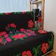 Vintage floral sofa cover, bedspread made by hand 200x150cm in Romania