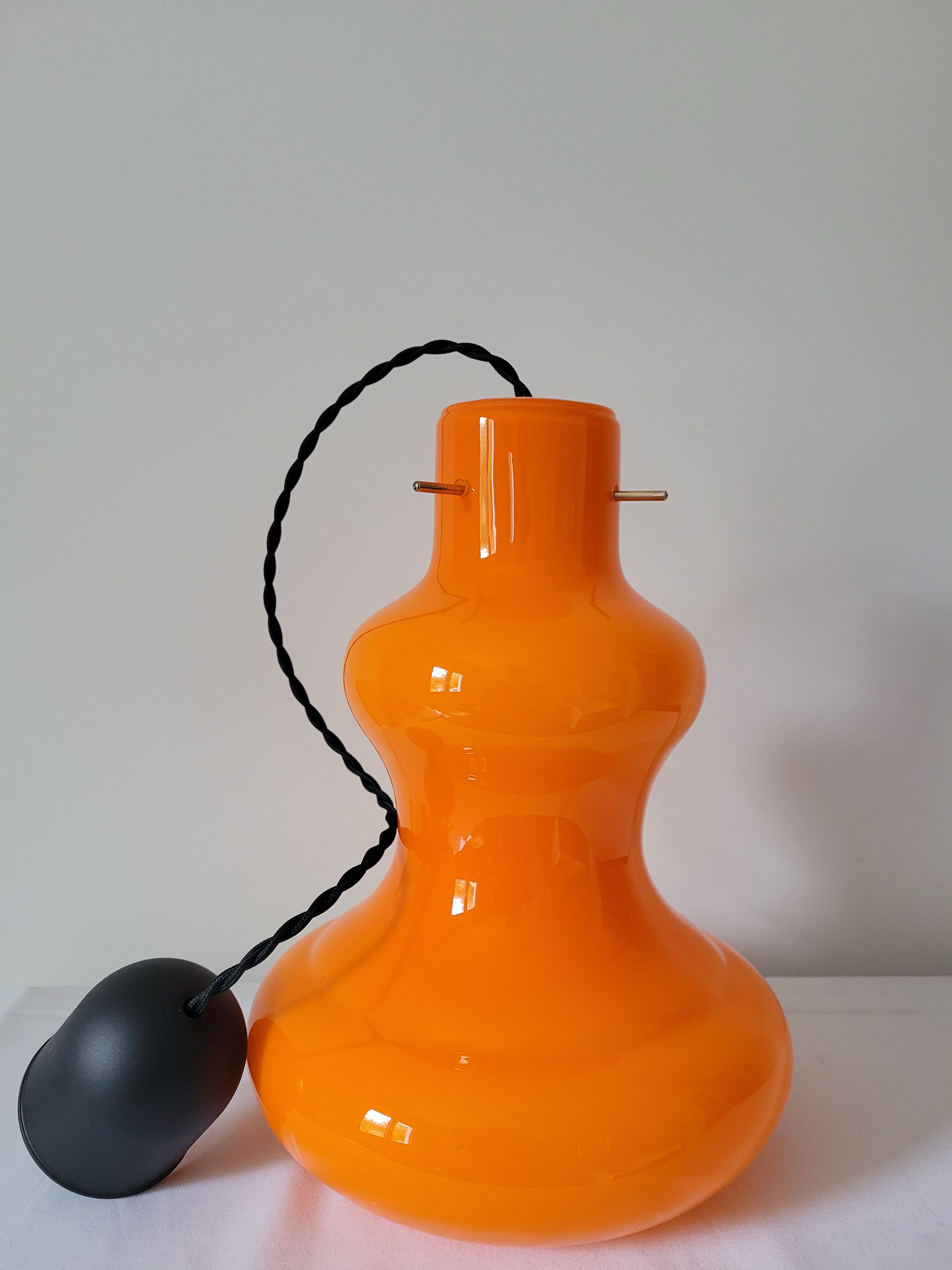 Suspension en opaline orange Targetti Sankey