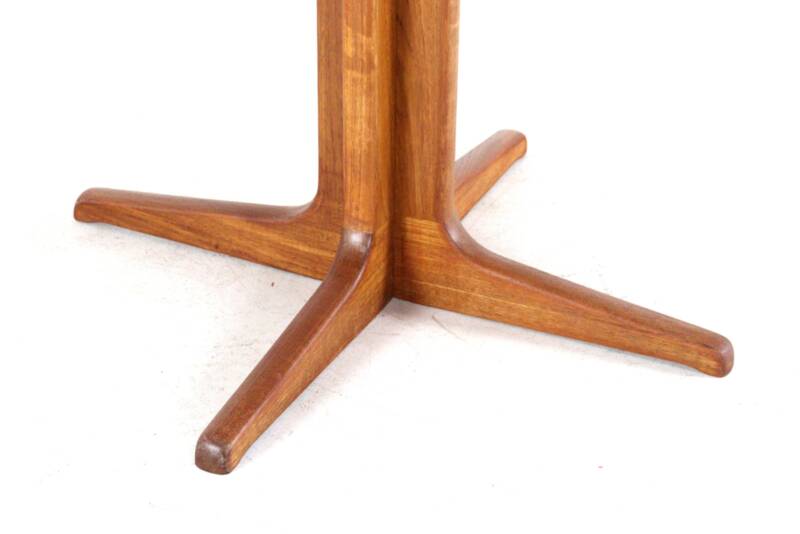Table à manger extensible ronde 'Arden' 2x - teck - style mid-century moderne