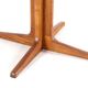 Table à manger extensible ronde 'Arden' 2x - teck - style mid-century moderne