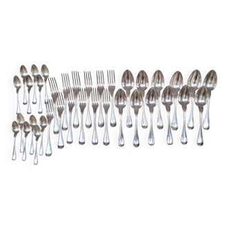 Part of a Christofle silver-plated flatware set
