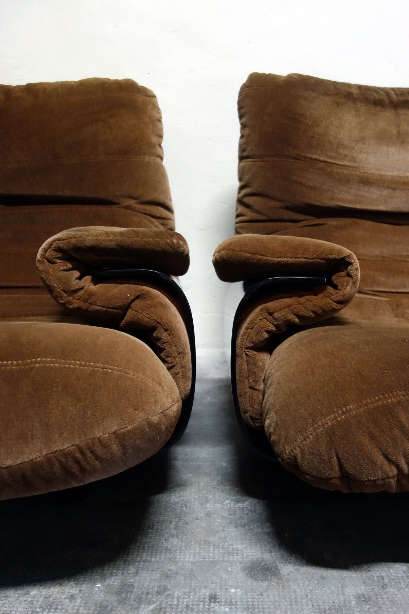 Pair of Marsala armchairs by Michel Ducaroy for Ligne Roset, 1970s