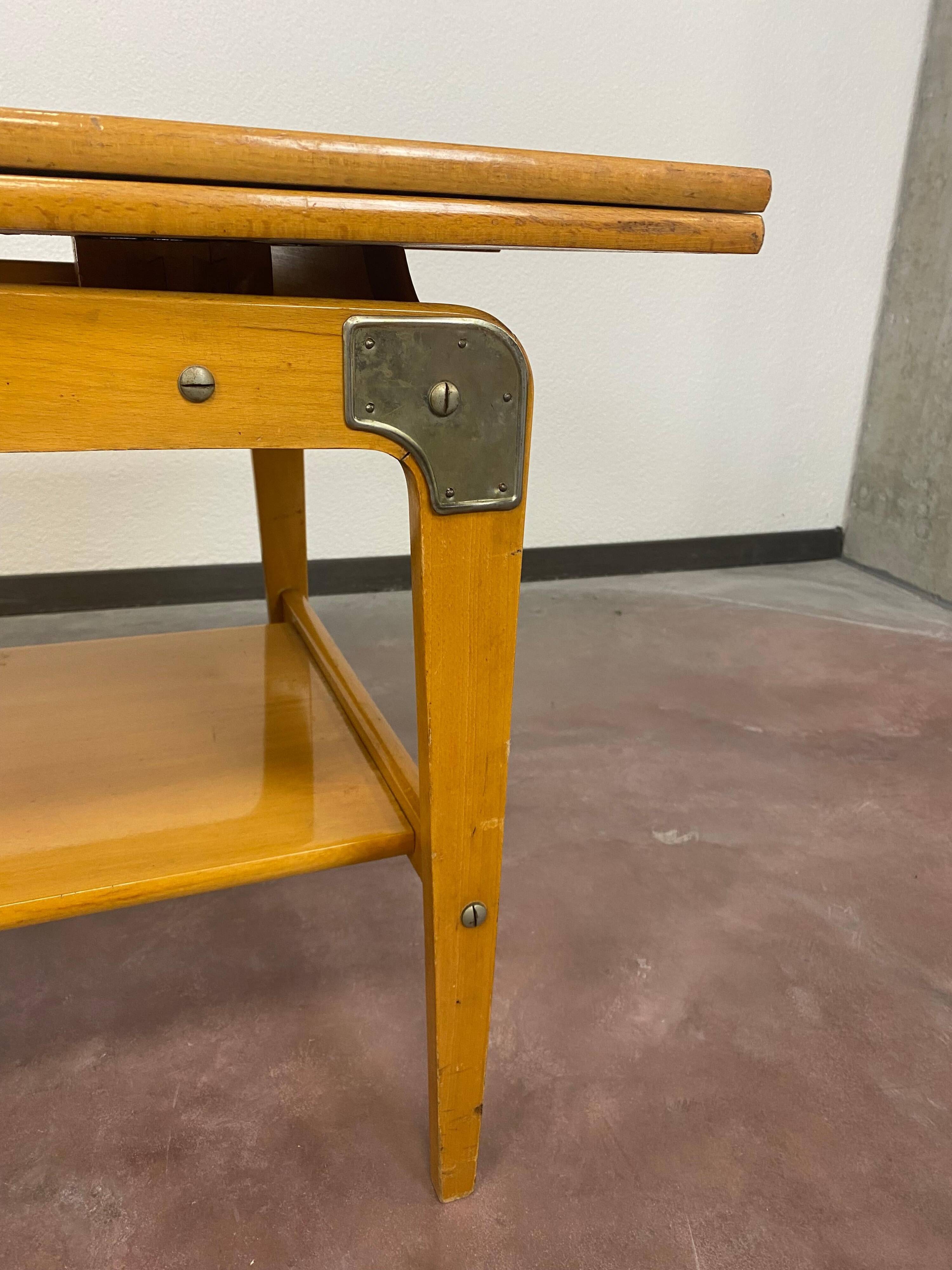 Vintage adjustable conference table
