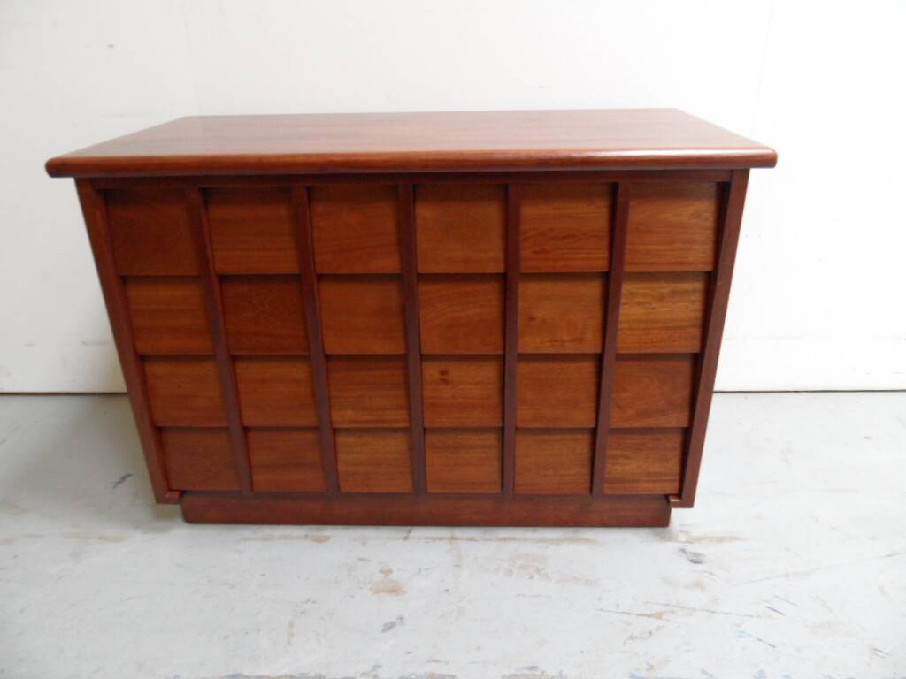 Vintage mahogany filing cabinet with drawers