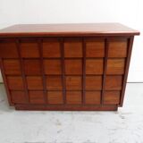 Vintage mahogany filing cabinet with drawers