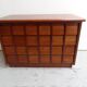 Vintage mahogany filing cabinet with drawers