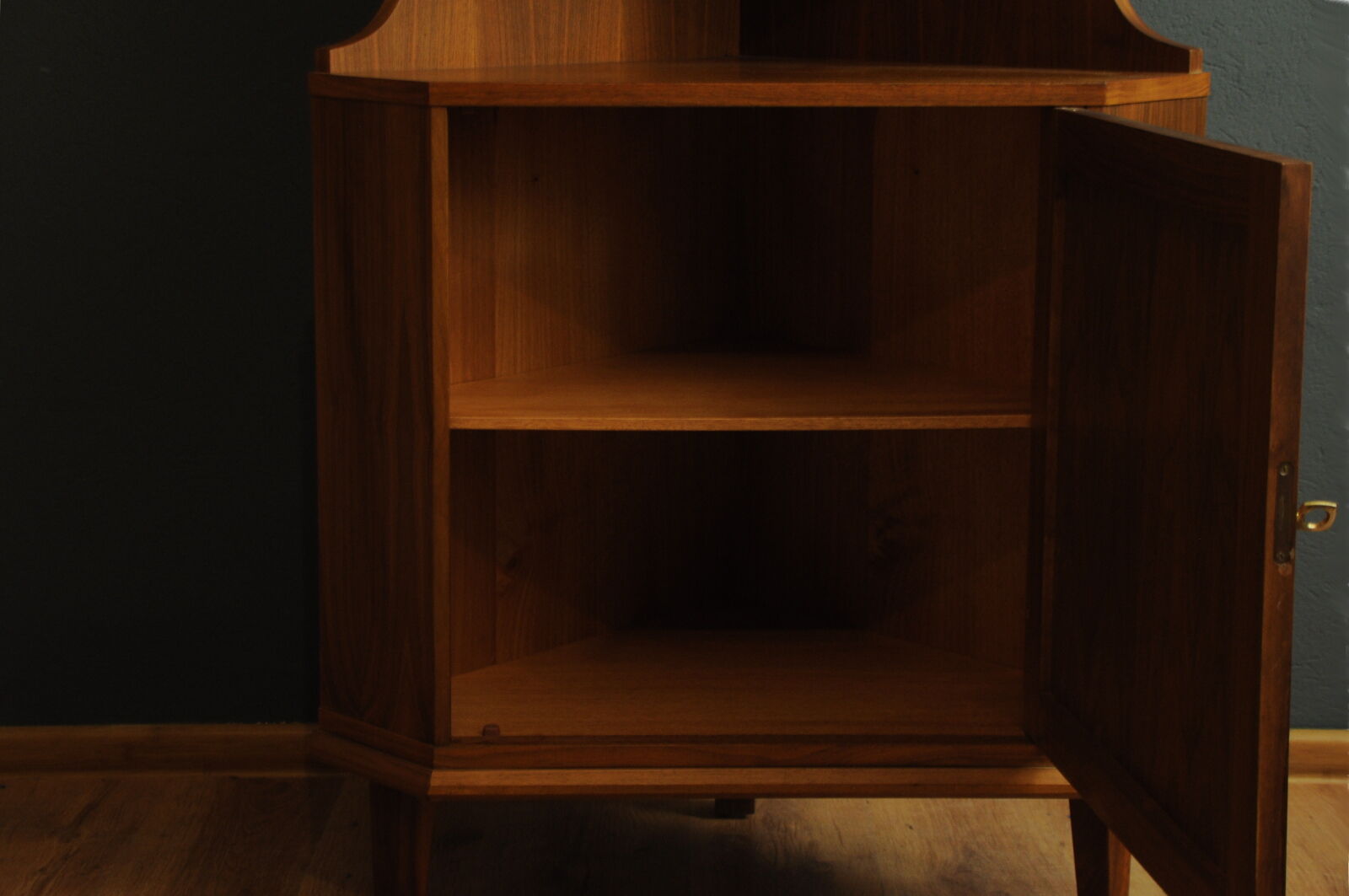 Danish teak corner cabinet, 1960s