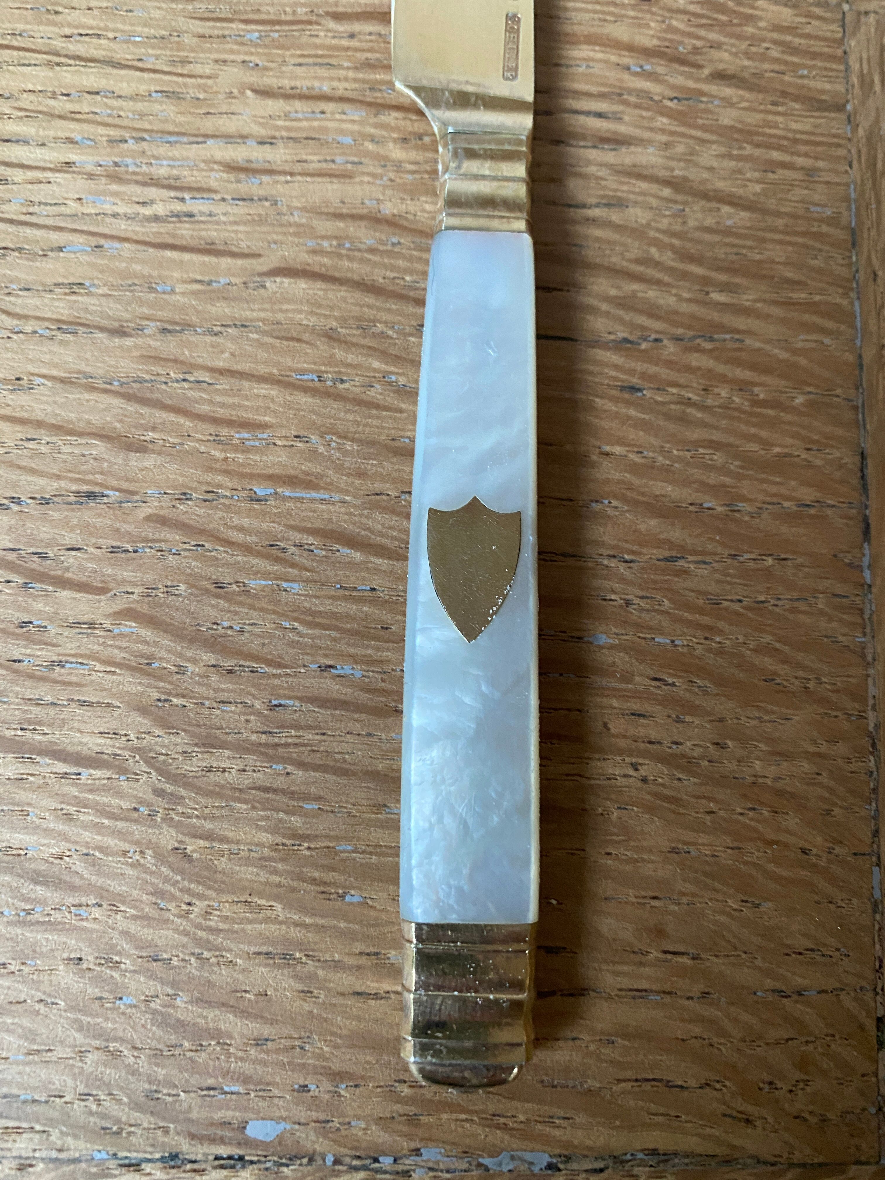 Fruit knives or vermeil entremets