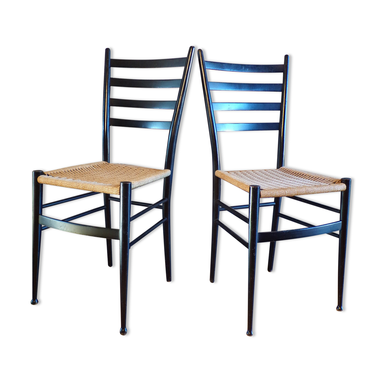 Paire de chaises italiennes Otto Gerdau