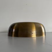 Flush-mounted disc-shaped brass fixture from the mid-century, 1960, Italy.