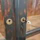Former industrial library solid wood two glass doors and three drawers furniture trade
