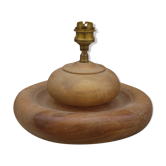 Turned wooden lamp foot
