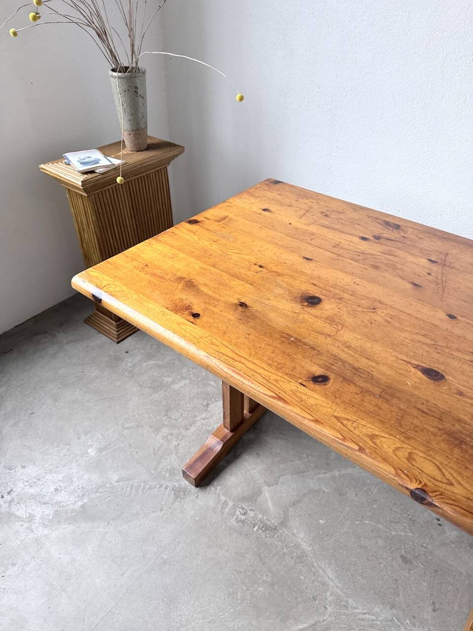 Mountain furniture table made of solid pine