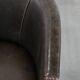 Amazing cow leather and wooden tub chair / side chair