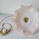 Suspension en opaline rose