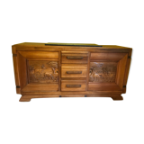 Art deco line-up in 1940s solid oak