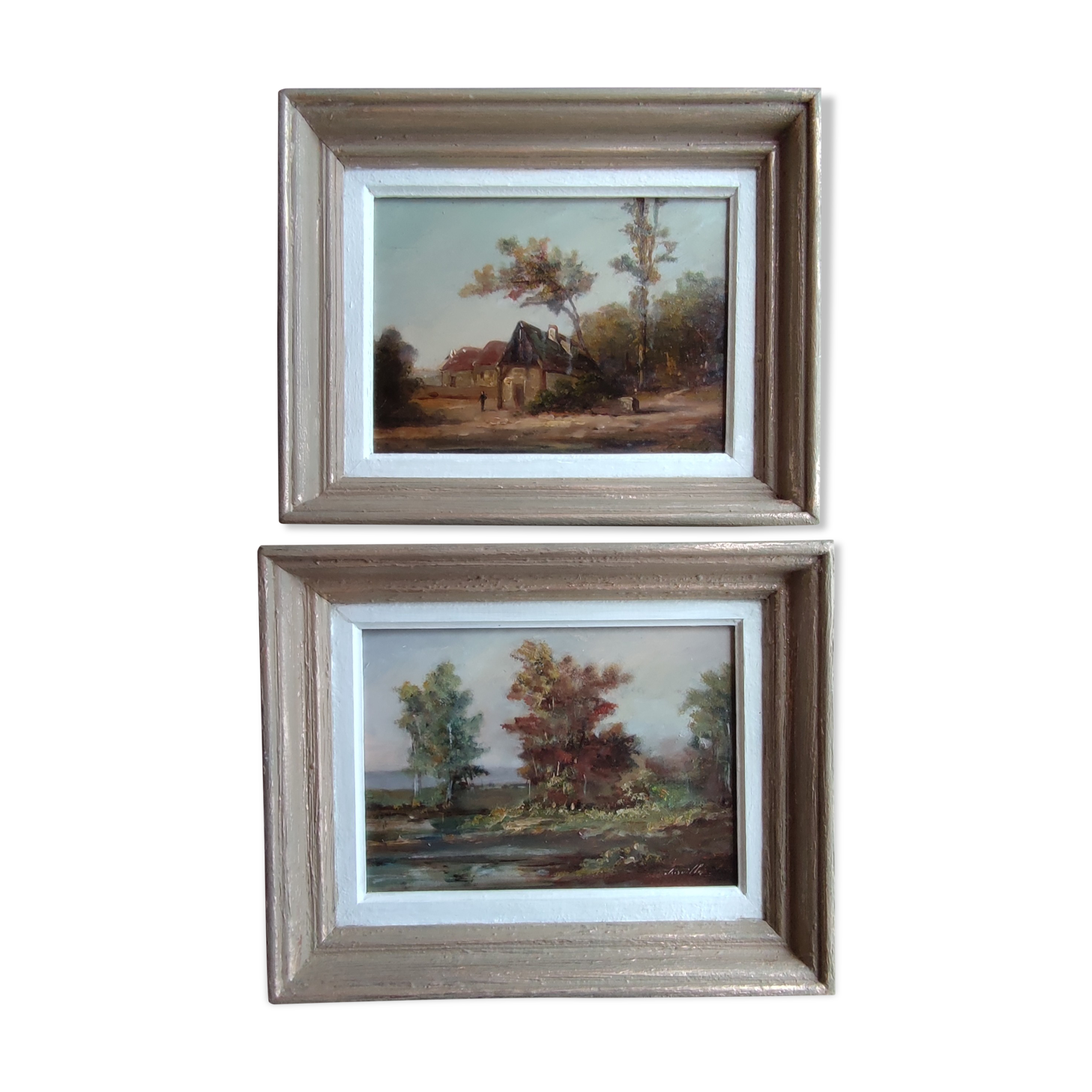 Pair of old paintings